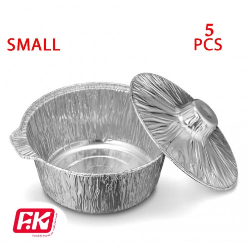 Aluminium Foil Pot set small (5pcs)