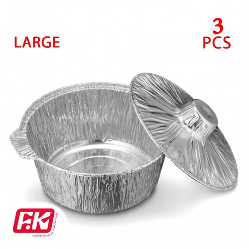 Aluminium Foil Pot set Large (3pcs)