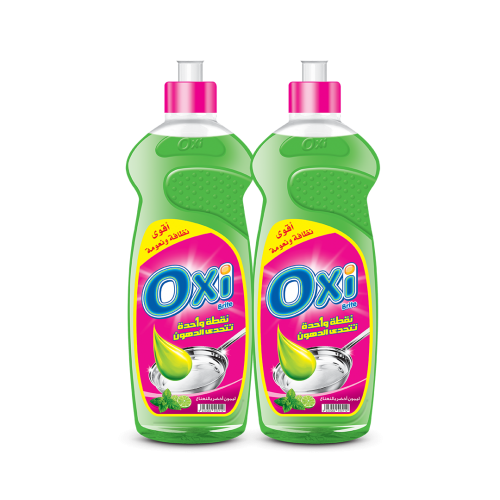 Oxi Dishwashing Liquid 600ml  Lemon Mint × 2